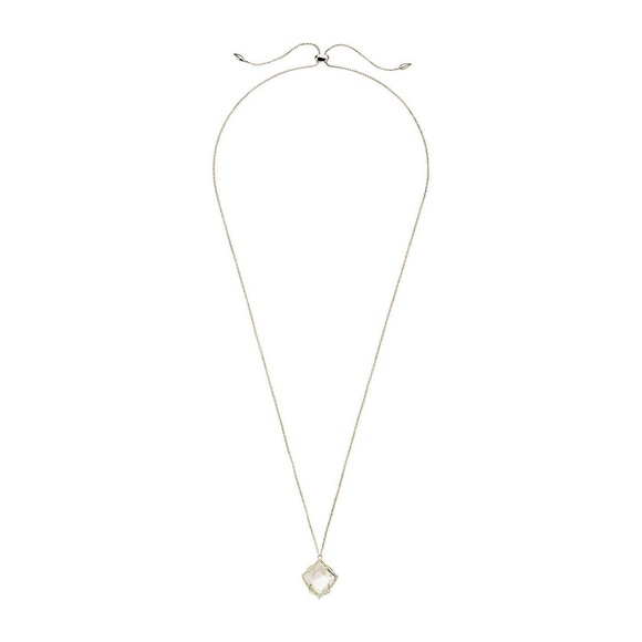 Kendra Scott Gold Kacey Ivory Pearl Necklace - Picture 3 of 7
